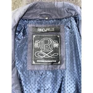 Rino & Pelle Coat Navy Vintage Trenchcoat Size XXL 46 woman's